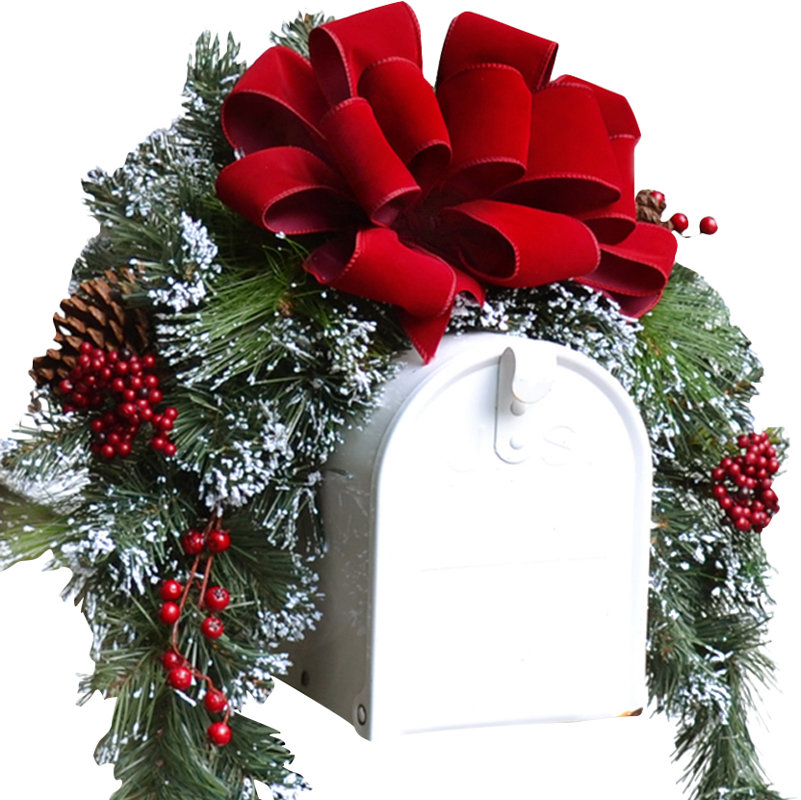 The Holiday Aisle Christmas Mailbox Swag & Reviews Wayfair